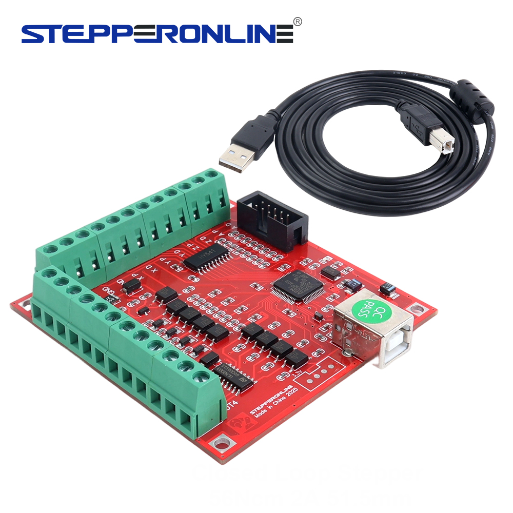 Mach3 Usb Cnc Controller 4 Axis 100Khz - 4-Axis USB CNC Breakout Board Controller