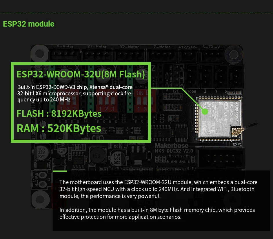 Makerbase MKS DLC32 V2.1 32Bit - Grbl 32 Bit Control Board Offline Display recension och pris