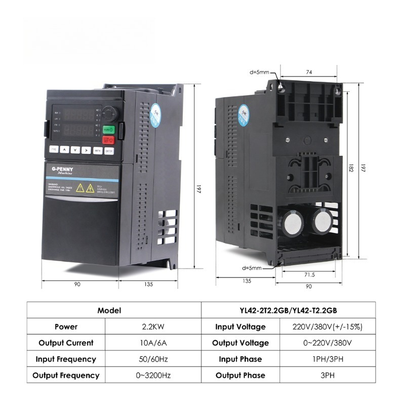 2.2kw ER20 D80 12000rpm/24000r - 2.2Kw Water Cooled Spindle Kit Vfd recension och pris