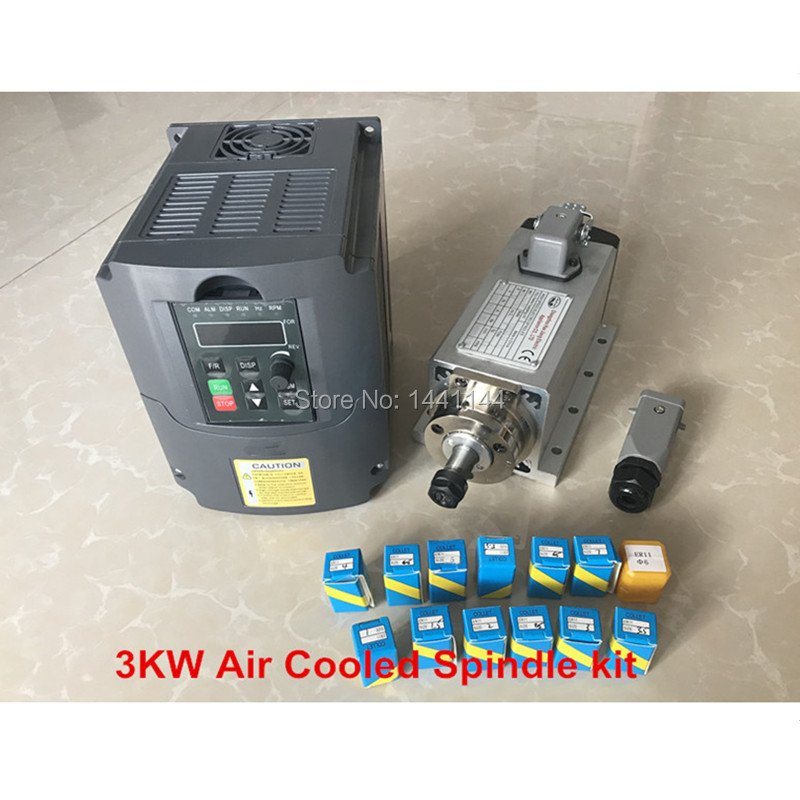 Air Cooled Spindle 3KW 220V/38 - Er20 Collet Chuck Spindle Motor 220V recension och pris