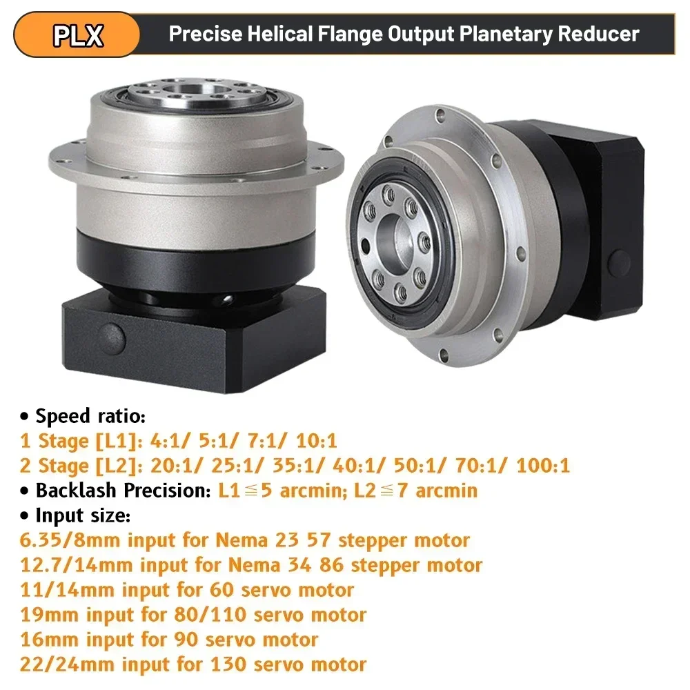 Circular Flange Helical Gear P - Planetary Gearbox Reducer Nema 23 34 recension och pris