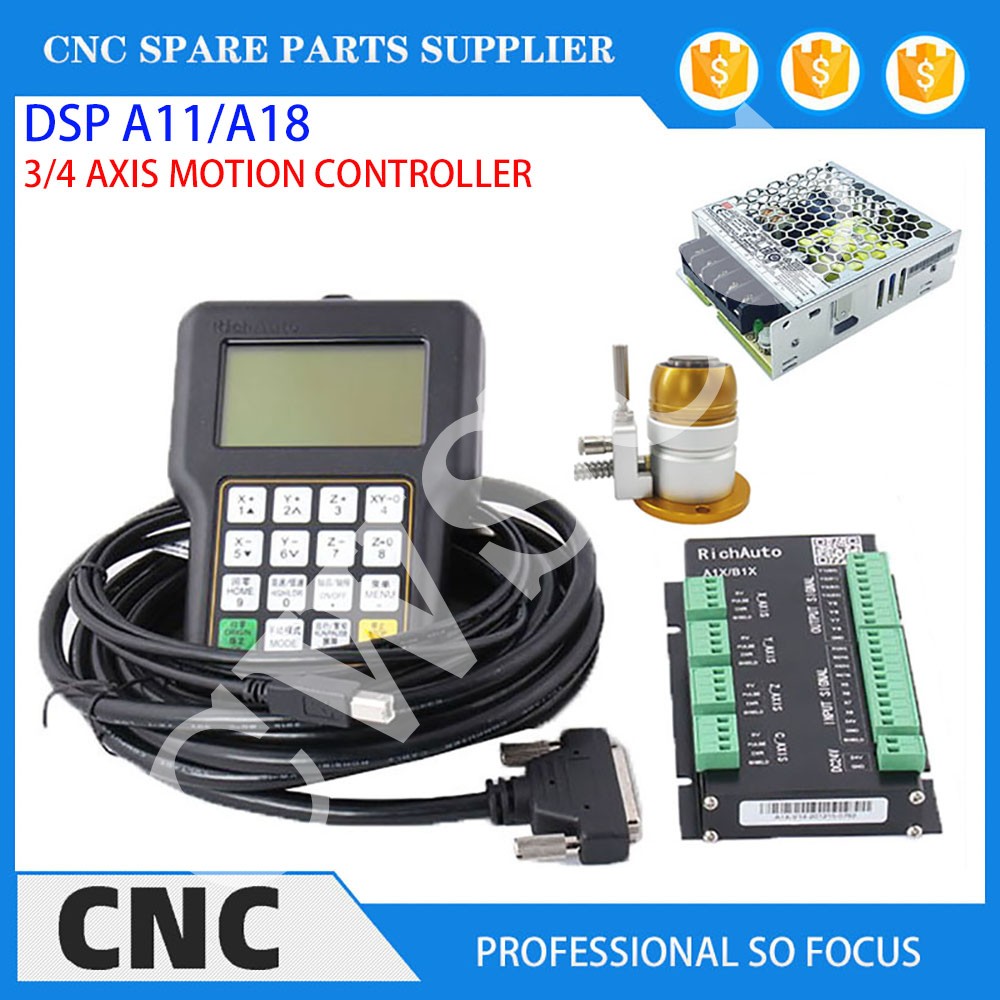 3-axis 4-axis CNC machine tool - Richauto A11 Dsp Controller 3 Axis recension och pris