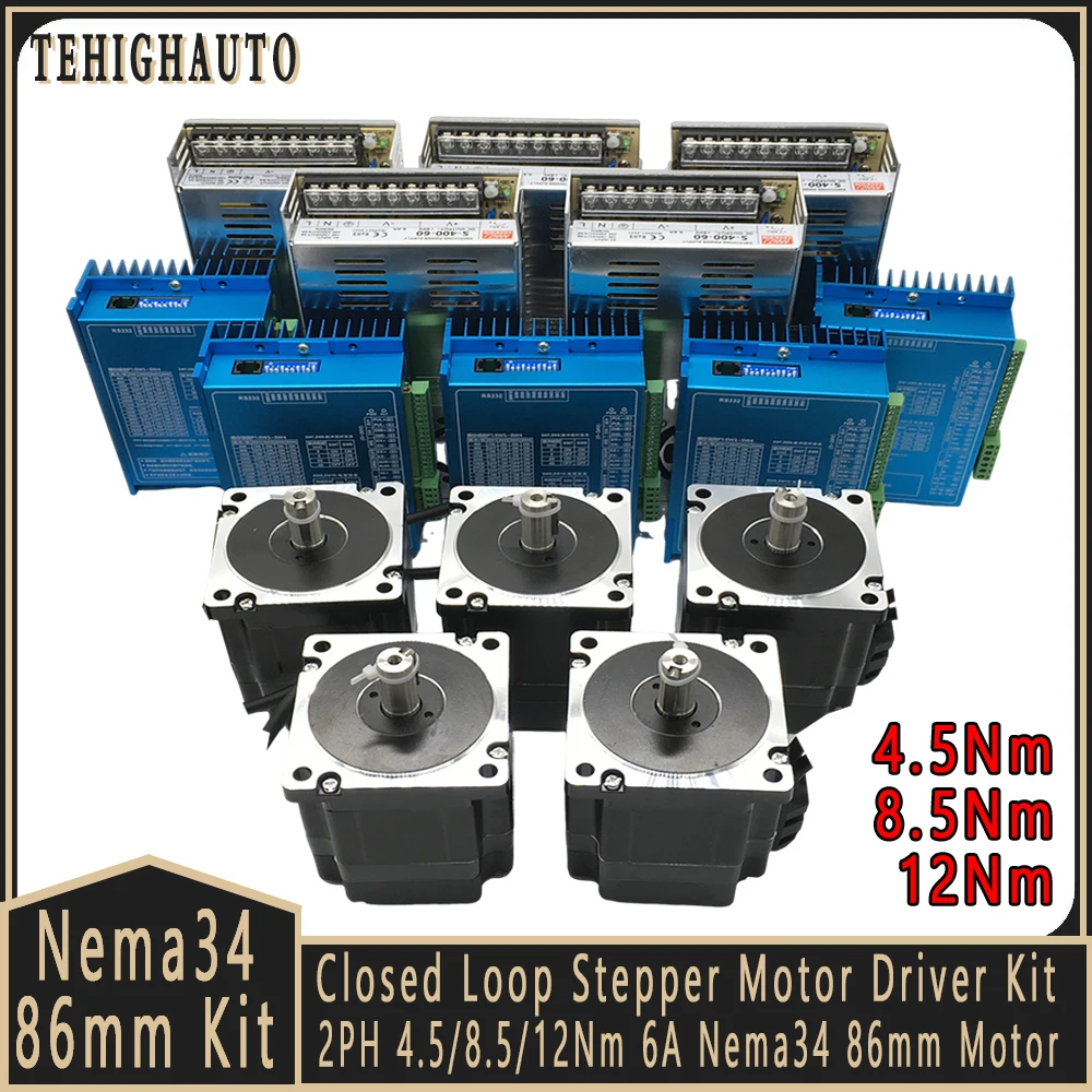 Nema34 86mm Closed Loop Steppe - Hybrid Servo Driver Nema 34 8.5Nm recension och pris