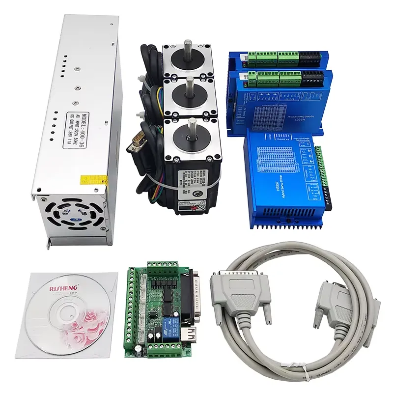 3 Axis 2N.m Nema23 CNC Kit Ser - Nema 23 Closed Loop Stepper Motor Driver Kit recension och pris