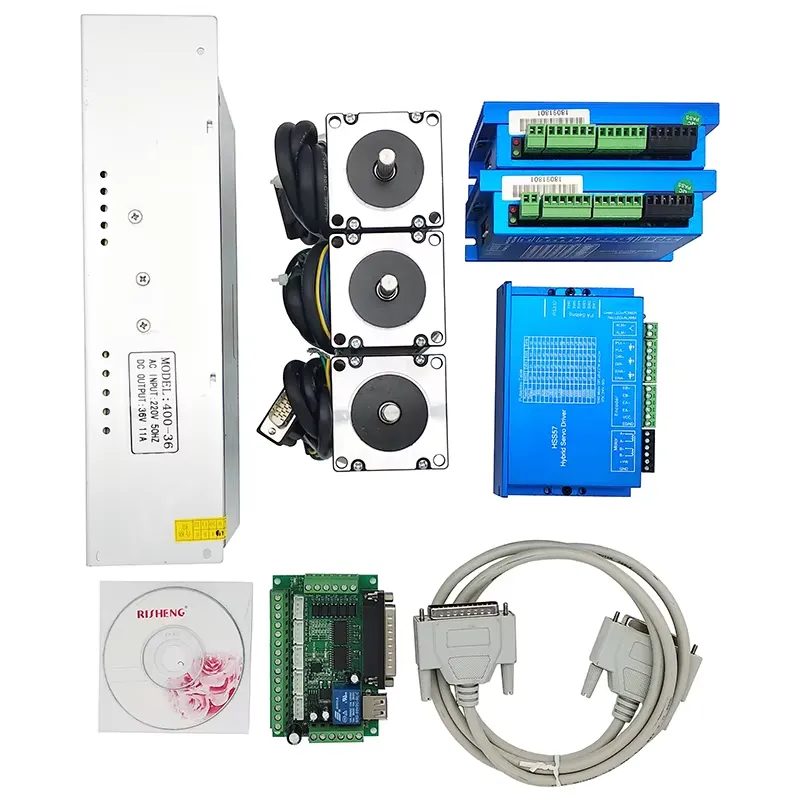 3 Axis 2N.m Nema23 CNC Kit Ser - Nema 23 Closed Loop Stepper Motor Driver Kit recension och pris