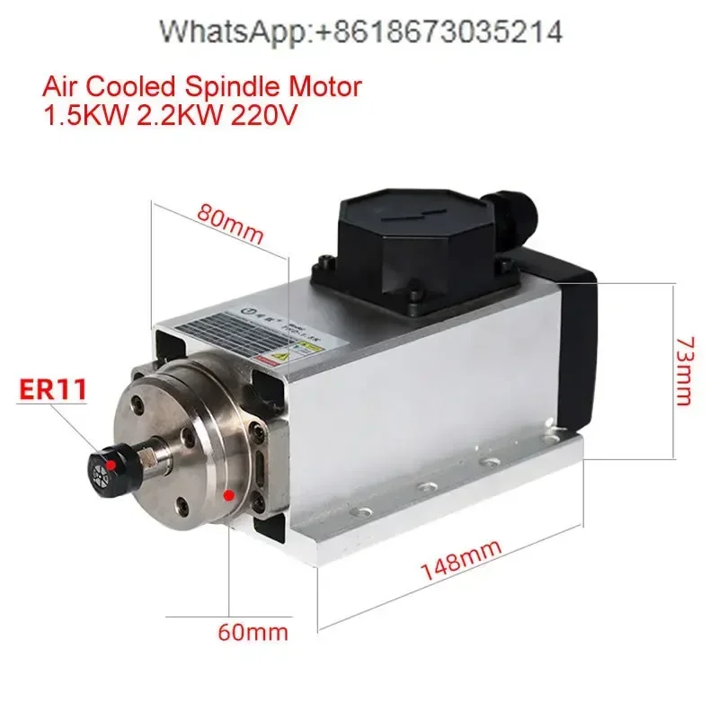 800W 1.5W 2.2KW 3.5KW 4.5KW 6K - Er20 Collet Chuck Spindle Motor 220V recension och pris