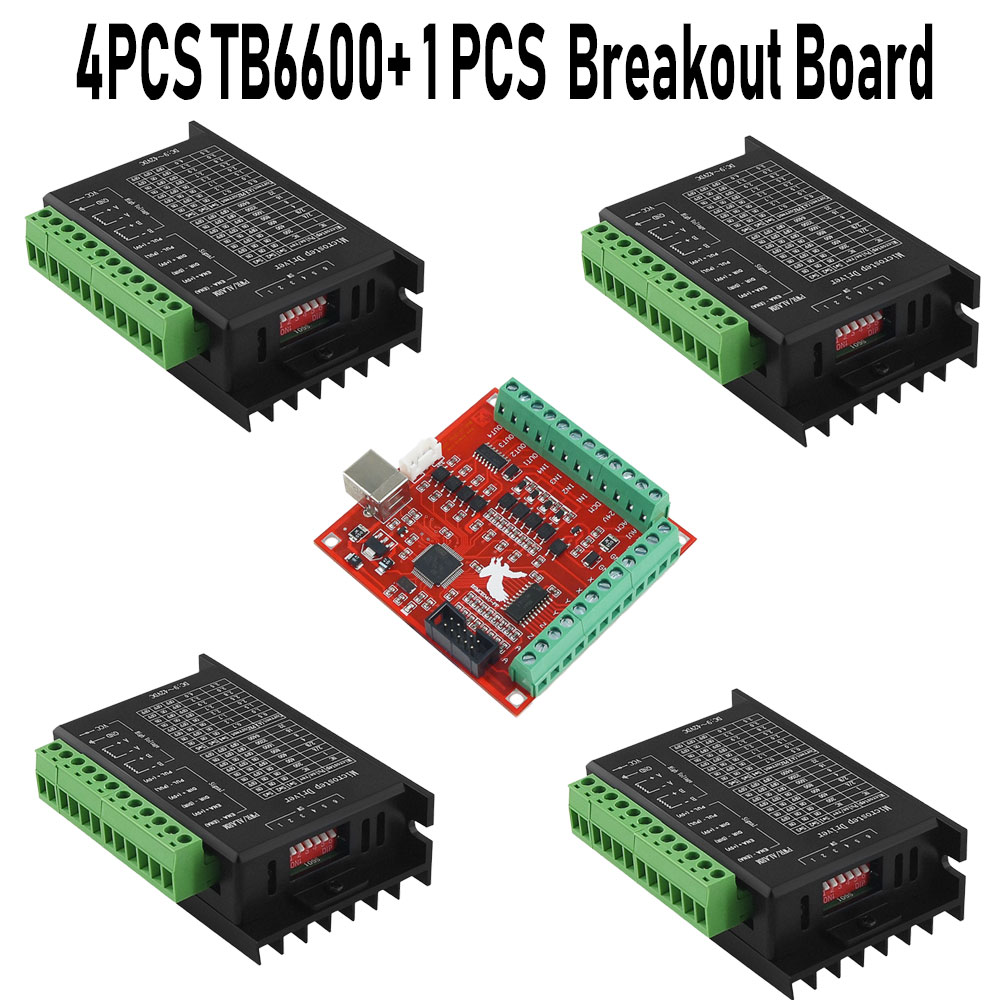 4PCS Stepper Motor Driver TB66 - Mach3 Usb Cnc Controller 4 Axis 100Khz recension och pris
