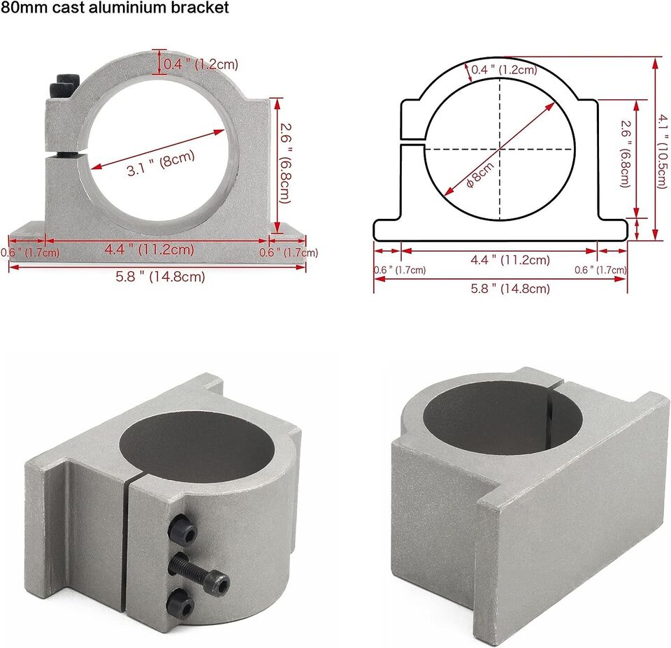【EU/USA】Water Cooling Spindle  - 2.2Kw Water Cooled Spindle Kit Vfd recension och pris