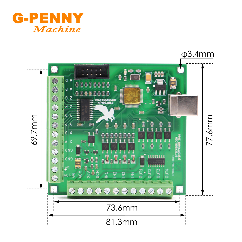 G-PENNY NEW ! 4 Axis USB Motio - Mach3 Usb Cnc Controller 4 Axis 100Khz recension och pris
