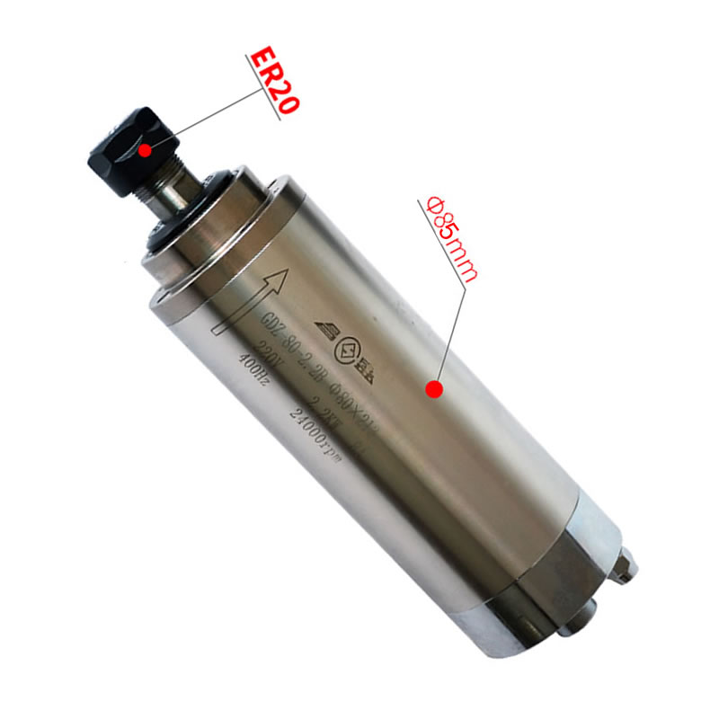 Water Cooled CNC Spindle Motor - Er20 Collet Chuck Spindle Motor 220V recension och pris